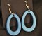 Hollow Oval Polymer Clay Earrings product 1